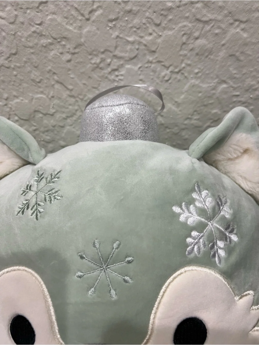 Plush Winter Fox Decorative Squishmallow - Mint Green